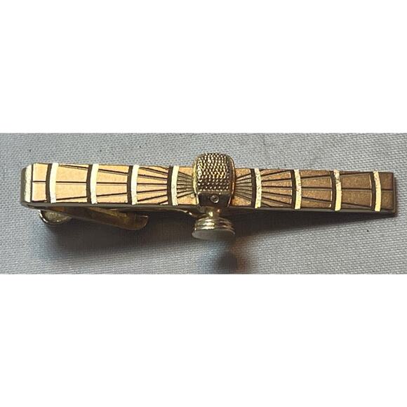 Old Time Radio Microphone Tie Bar Clip - Picture 1 of 4